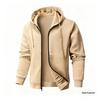 European Style Men's Lightweight Hooded Full Zip Waffle Knit Jacket (2025)