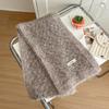 Women's High-End Blue Wool Scarf: Versatile Winter Fashion, Warm Snood, Korean Style Trend