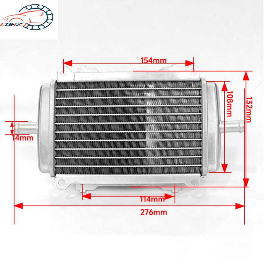 CQHZJ Motorrad Aluminium Motor Kühler Kühlwasserbehälter Für VESPA GTS300 Motor Zubehör Motocross