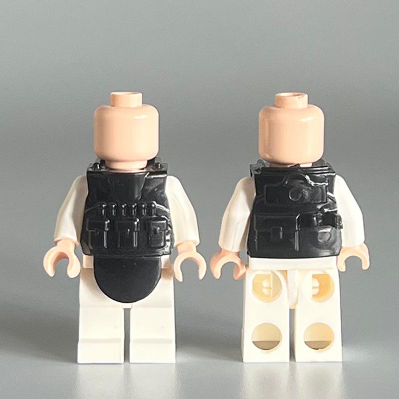 Compatible Building Block Miniature Body Armor Combat Single Vest Small Particle Building Block Accessories Toy Diy Assembly