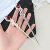 Exquisites Crystal Snake Hairclip Halloween Costumes Hairpins Long Hair Accessory for Distinctive Look