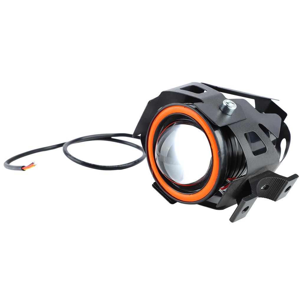 Motorcycle Headlight 4 Lighting Modes Unique Aperture 12 to 60V Shockproof Front LED Spotlights for Motorbike