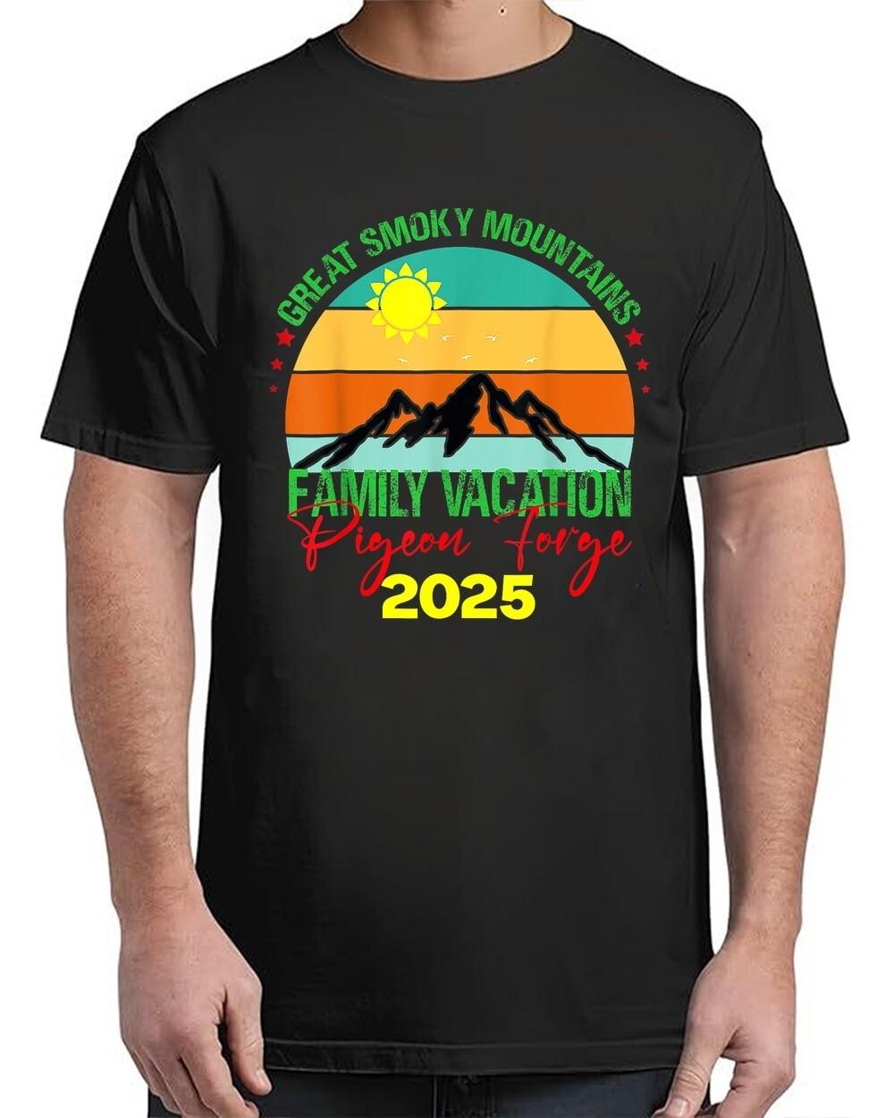 Pigeon Forge Great Smoky Mountains Family Vacation 2025 Trip Adult S-4XL T-Shirt XXXL