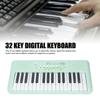 32 Key Electronic Keyboard 16 Tones 10 Rhythms Vibrato Sustain Echo Effects Electronic Piano Keyboard With Microphone Avocado