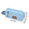 Multifunctional Blue Pen Bag Star Cat Pattern Large Capacity Pencil Case Portable Handheld Stationery Organizer Gift