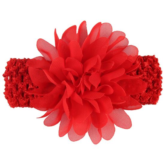 Fashion Baby Girls Kids Chiffon Flower Elastic Headband Hair Accessory Headwear