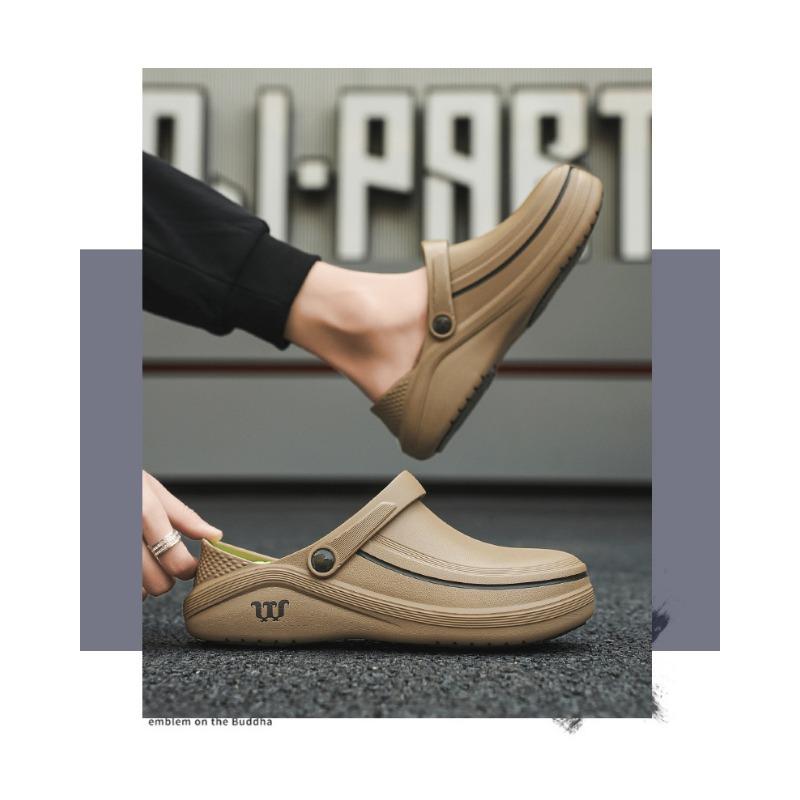 Zoccoli da Lavoro Unisex Impermeabili in EVA con Suola Spessa 5cm Antiscivolo Scarpe per Infermieri e Chef con Cinturino Regolabile sul Tallone