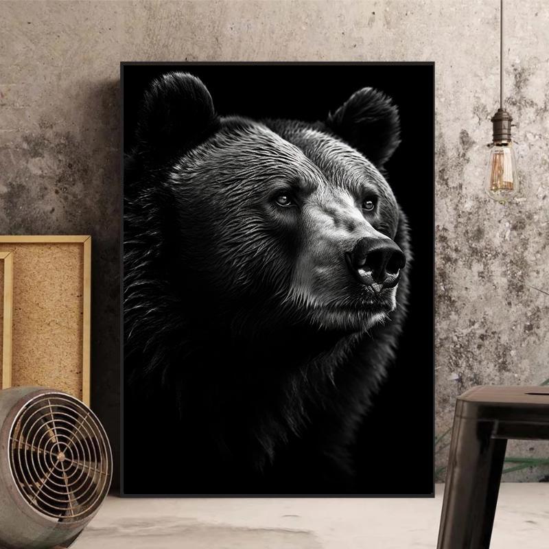 Modern Abstract Animal Lion Bear Leopard Deer Posters and Prints Canvas Painting Wall Art Wild Animals Pictures for Living Home Decor