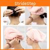 Bow Fleece Coral Solid Color Dry Hair Cap Bathroom Supplies Durable Breathable