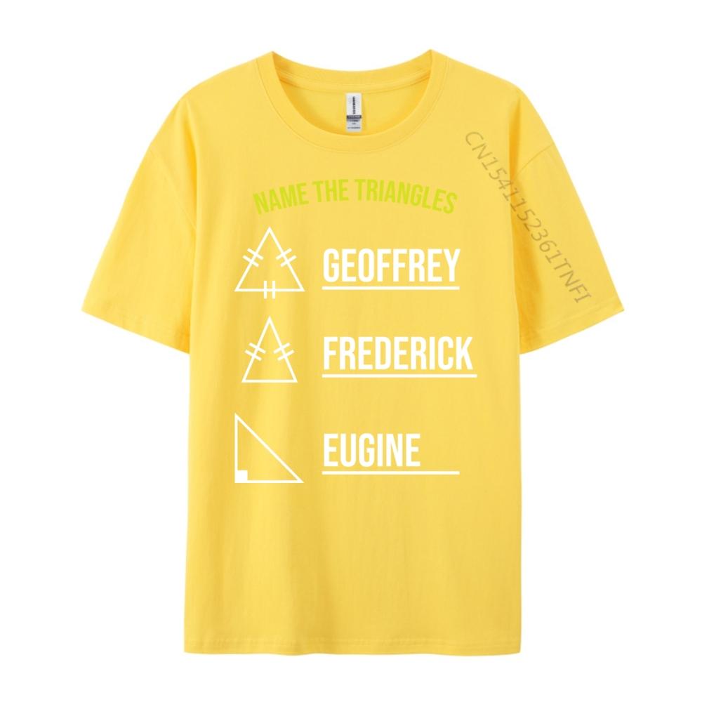 Name The Triangles T Math Geometry Quiz T Vintage T Shirt Unisex Sale Camisa Harajuku