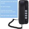Wall Mount Landline Telephone Extension No Caller ID. Home Phone for Hotel y Family Business Telephone for Hotel and Family.(Black)
