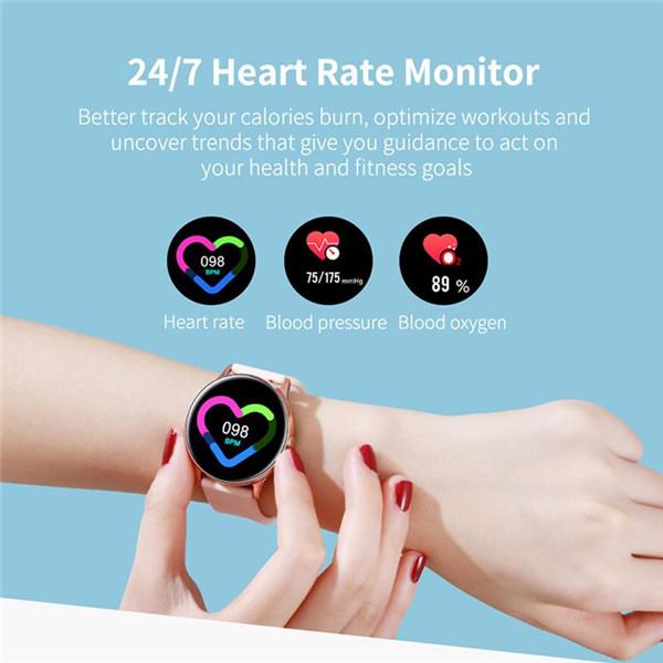 Women IP68 Waterproof Smart Watch Bluetooth Smartwatch For IPhone Heart Rate Monitor Fitness Tracker