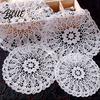 White Lace Coaster Heat Insulation Drink Decorative Floral Retro Vintage Round Table Coasters Mat Protects