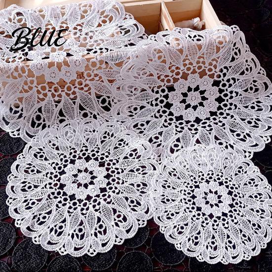 White Lace Coaster Heat Insulation Drink Decorative Floral Retro Vintage Round Table Coasters Mat Protects