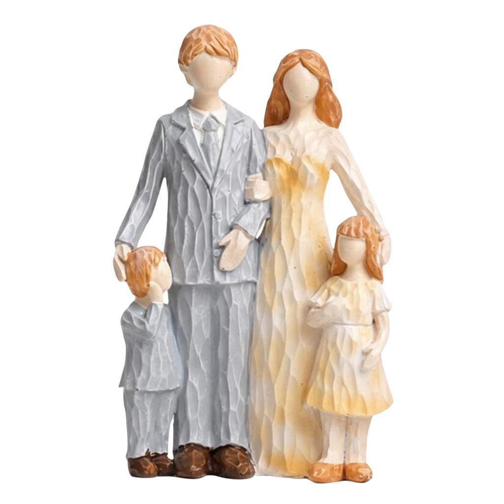 Family Sculpted Home Decor Family Desktop Ornament for Anniversary Birthday Christmas