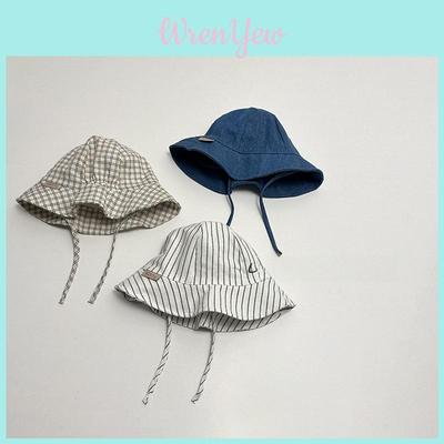 Baby Summer Fisherman Hat With Wide Brim And Breathable Cotton For Sun Protection