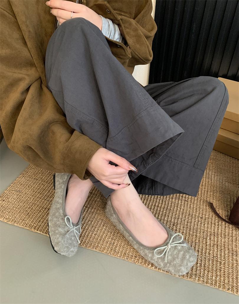 

Черные бархатные туфли-лодочки с универсальной внутренней высотой и одним словом «пушистые», мягкая подошва для хлопковых туфель для улицы зимой 39 серый