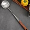 Kitchen Long Handle Ladle Wood Handle Cooking A Spoon