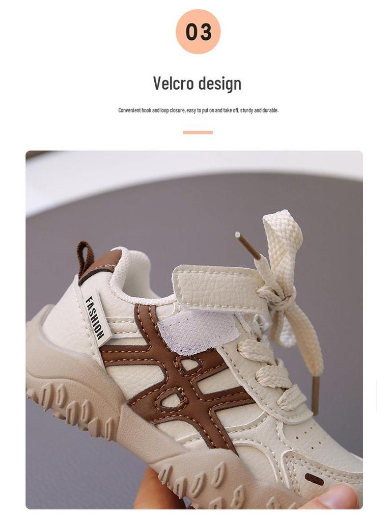 2026 Kids' Versatile Soft Sole Sports Shoes: Trendy Spring/Autumn Casual Footwear for Boys, Girls, and Dad