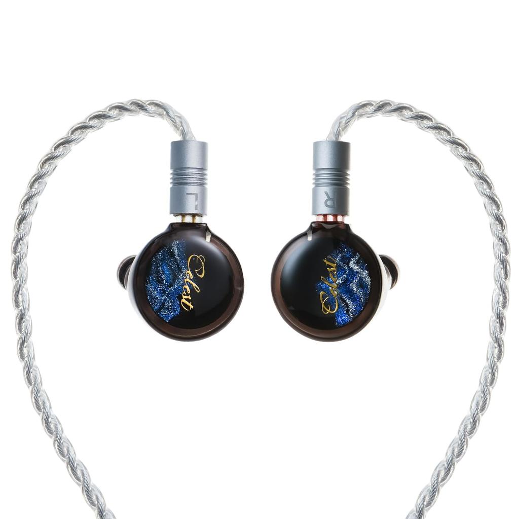 HiFiGo Kinera Celest Pandamon 10mm Square Planar Driver Look SPD IEM Earphones 2.0 In-Ear Monitors, All-New 2.0 In-Ear (Blue 3.5mm)