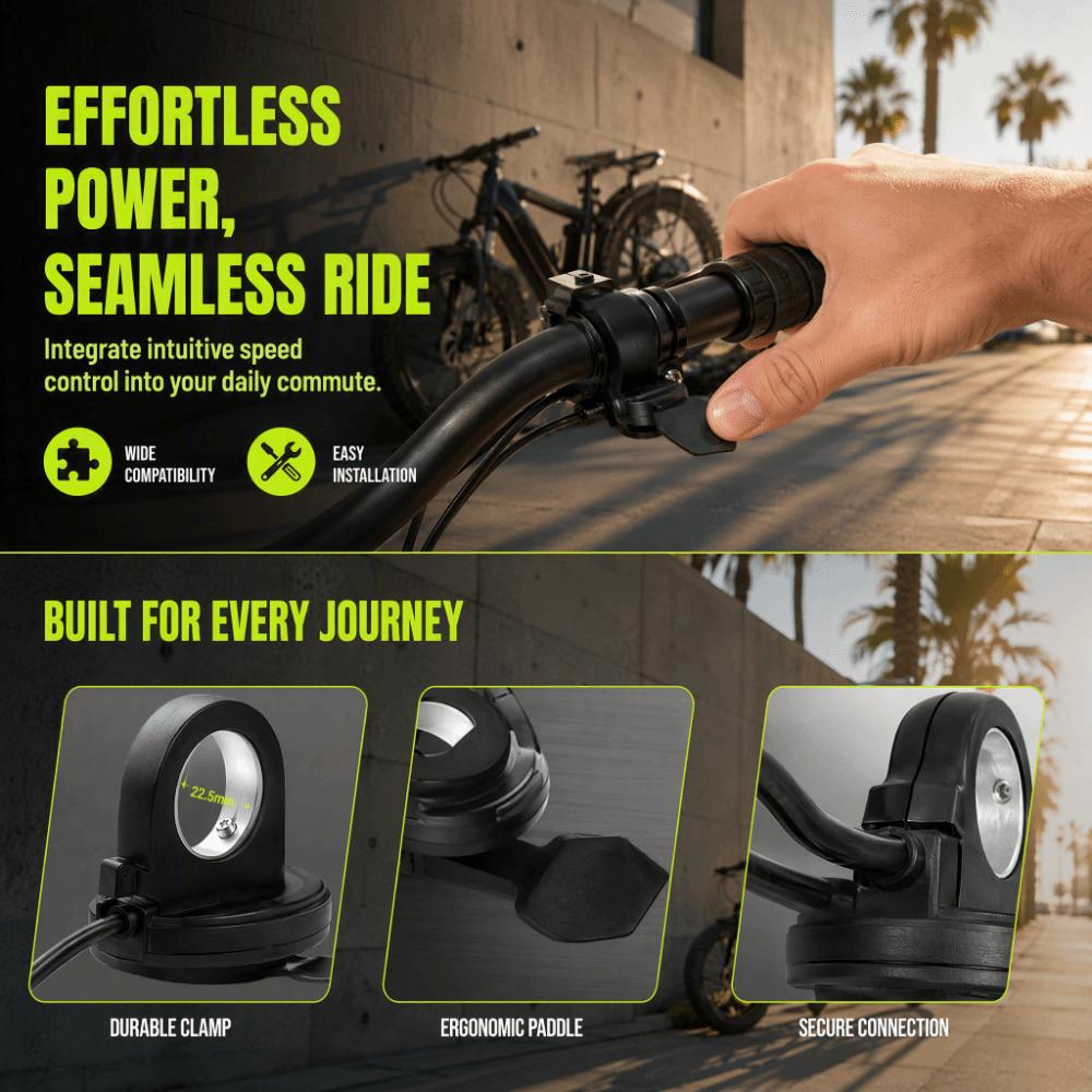 3 Pin SM Connector Electric Bike Throttle Accelerator Throttle Control For E-Bike