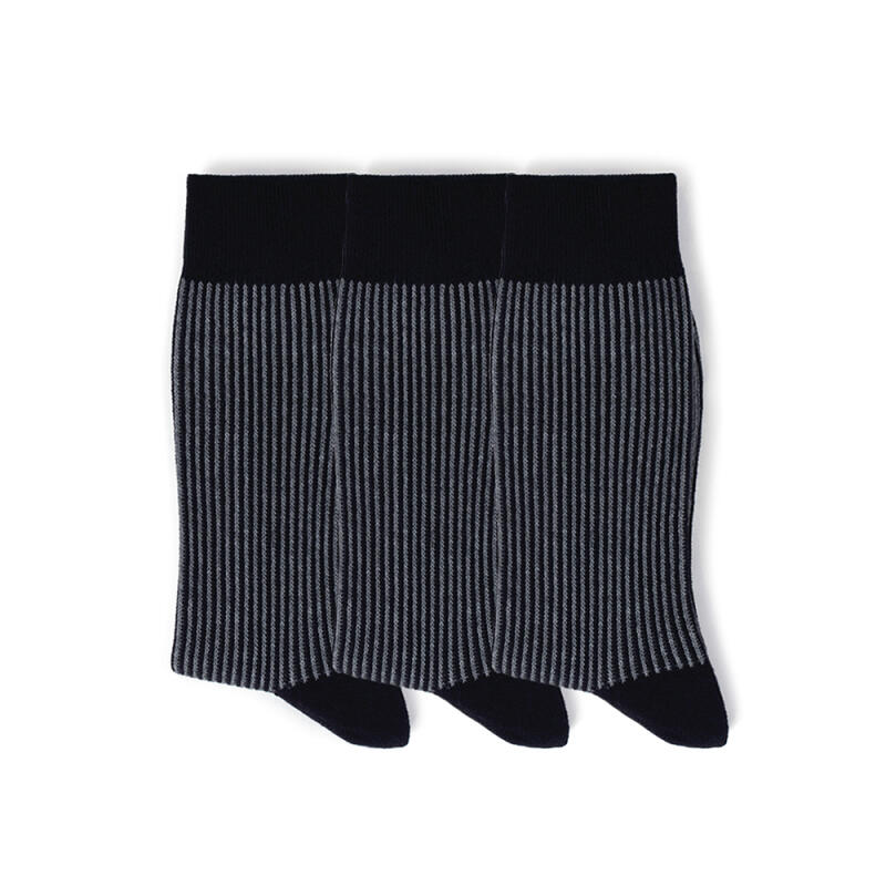 Men s Gentleman s Socks HA-90 Navy 3-Pair Set Man (245~285mm)