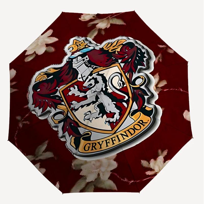 1PC Warner Gryffindor Coat of Arms Umbrella-8-Rib Reinforced, Automatic Open, Lightweight & Durable-A54
