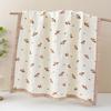 Baby Pure Cotton Gauze Bath Towel Six-Layer High-Density Seersucker Children'S Quilt Baby Children'S Bath Lunch Break Strong Water Absorption