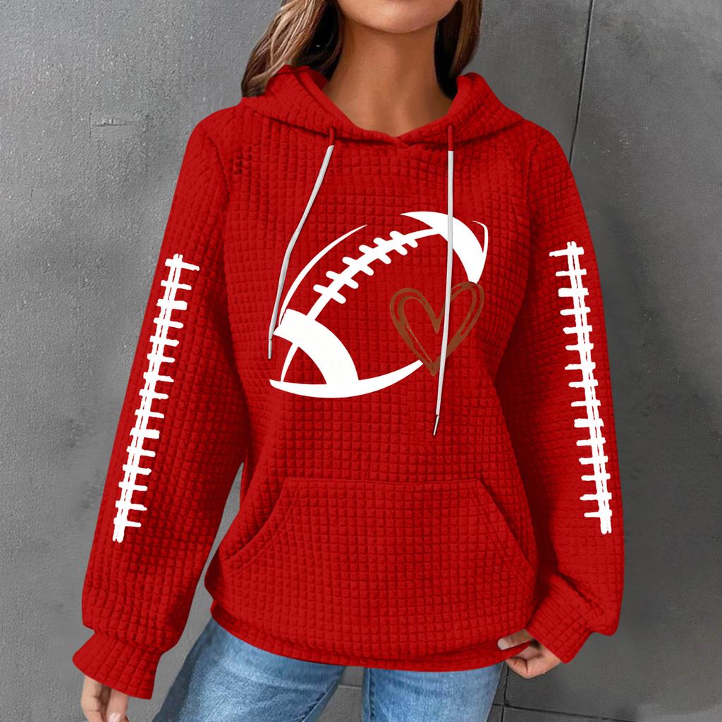 Women's Casual Printed Long Sleeve Hoodie