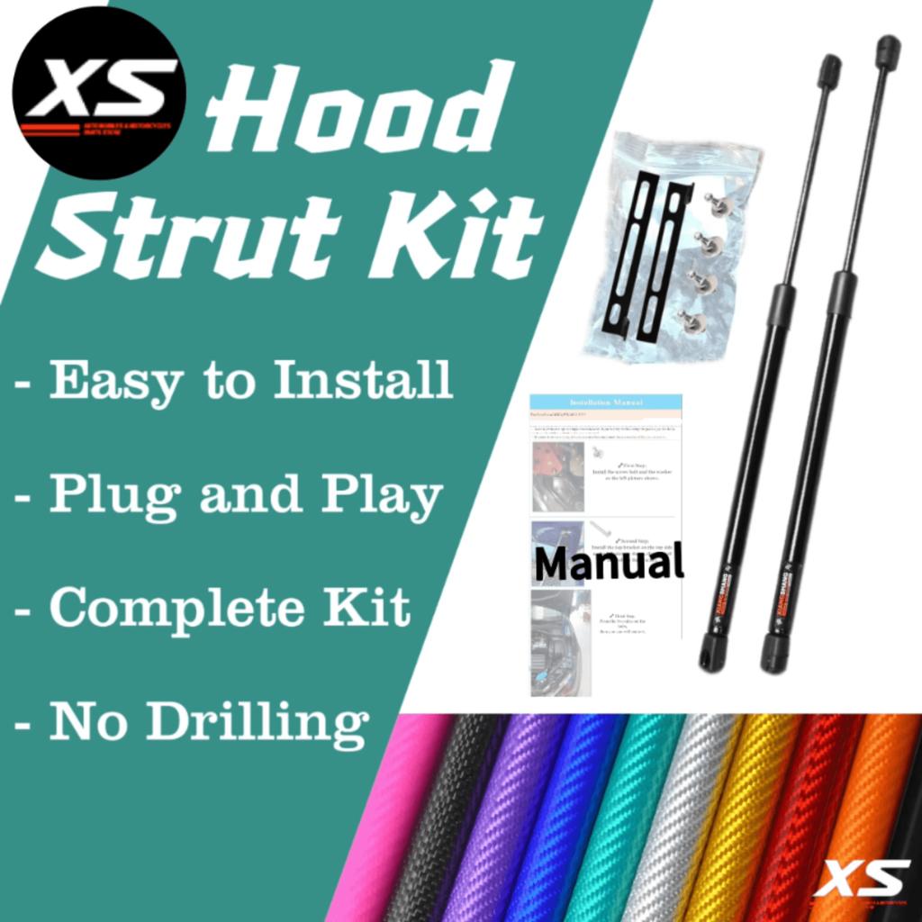 Bonnet Lift Support For SEAT Leon MK3 5F 2012-2020 Front Hood Modify Gas Struts Carbon Fiber Shocks Damper Cylinder Verins Rods