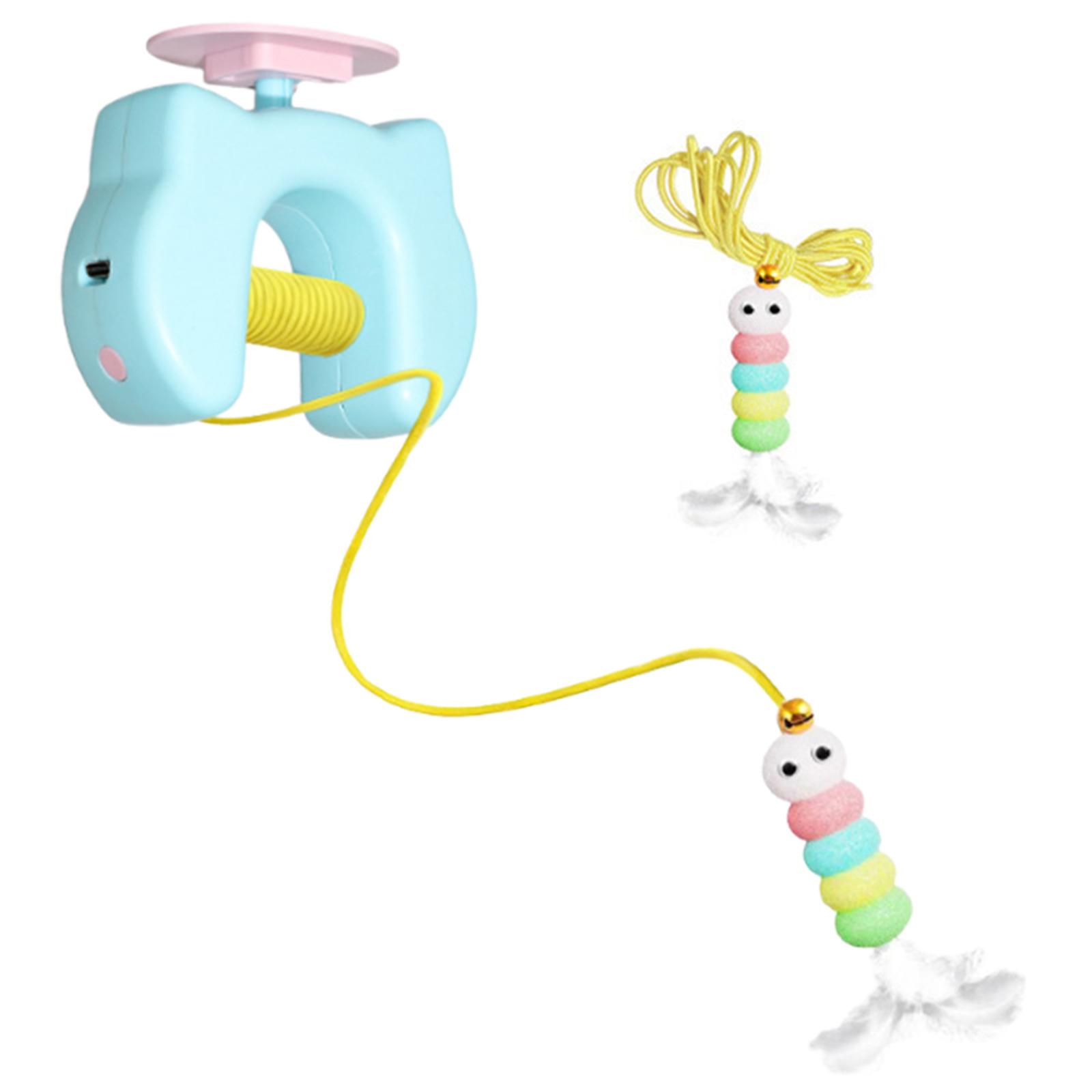 

New Type Of Electric Cat Toy USB Rechargeable Interactive Hanging Door Auto Swing Feather Toy Self-entertainment Cat-teasing Toy