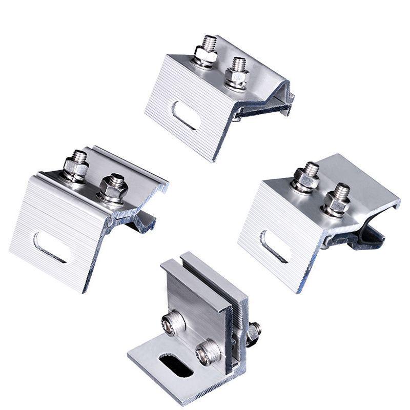 Photovoltaic Color Steel Tile Aluminum Alloy Fixture for 470 Standing Seam 760/820 Angle Roofs