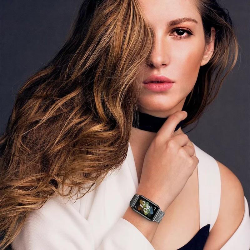 Kovový řemínek pro Samsung Galaxy Fit 3 SM-R390 Nerezový řemínek k hodinkám Prodyšný náramek Correa pro Samsung Galaxy Fit3