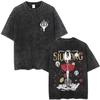 Washed Vintage Game Hollow Knight Merch T-shirt Men Women Casual Oversized Cotton T-shirts Male Cosplay Cartoon Lover T Shirts