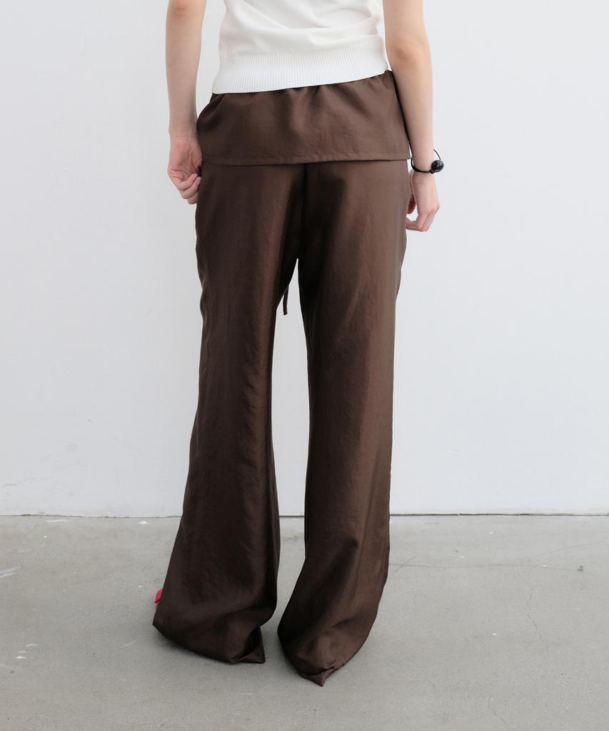 Yunse Sheer Two-Way Pants (Brown)
