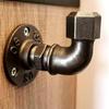 New Black Pipe Fittings Elbow Malleable Iron Plumbing Pipe Joint Threaded 1/2'' 3/4'' 1'' Pipe Connection