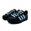 adidas Originals Superstar 2 Slijtvast Slijtvast Lage top Skateboard Schoenen Dames Zwart Blauw JI0079( team927-)