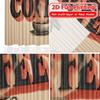 Flat Printing Coffeewhirl Popular Curtain Polyester Curtains Decorations Inside Use Bedroom Set Of 2 Made Washable Sleeping Area Ready