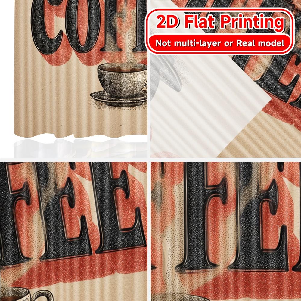 Flat Printing Coffeewhirl Popular Curtain Polyester Curtains Decorations Inside Use Bedroom Set Of 2 Made Washable Sleeping Area Ready