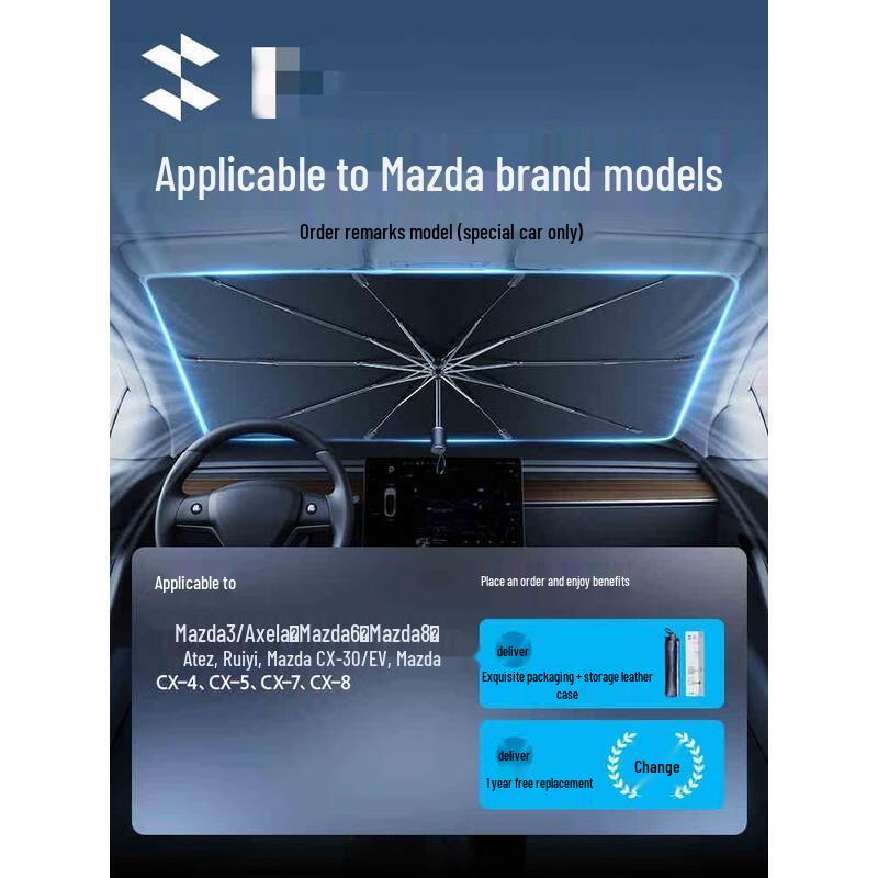 Miling Car Windshield Sunshade Umbrella