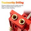 Pocket Hole Jig Kit Adjustable Angle Drill Guide with Screws Wood Plug Wrench for Woodworking