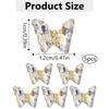 1Bag 3D Nail Charms Butterfly Shaped Nail Rhinestones for Women Elegant DIY Nails Art Decoration Accessories