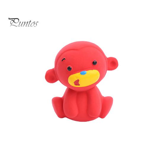 Dog Chew Toy Bite-Resistant Soft Teeth Cleaning Built-in Sounder Cartoon Grinding Animal Shape Oral Care Puppy Squeaky for Training