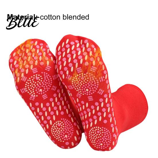 Socks 1 Pair Self-Heating for Good Massage Cut Unisex Anti-freeze Middle Warm Therapy Autumn Winter