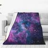 Galaxy Sky Print Flannel Blankets Quality Super Soft Colorful Milky Way Bedding Throws Travel Office Couch Bed Novelty Bedspread