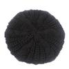 Autumn and winter trend solid color twist knitted hat beret, women's warm ear protector wool hat MXM-