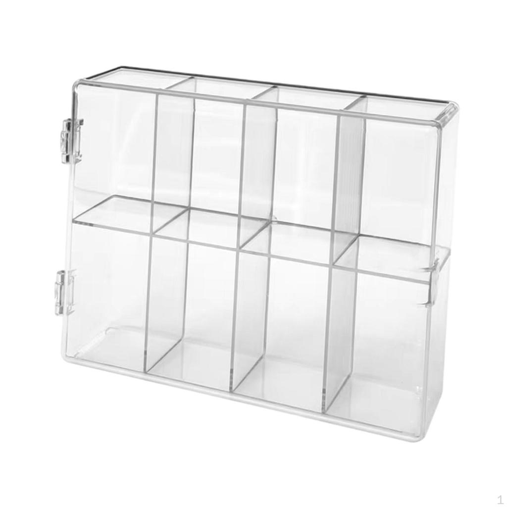 Figures Display Case ,Collectible Showcase, , Doll Storage Box Organizer for Mini Toys