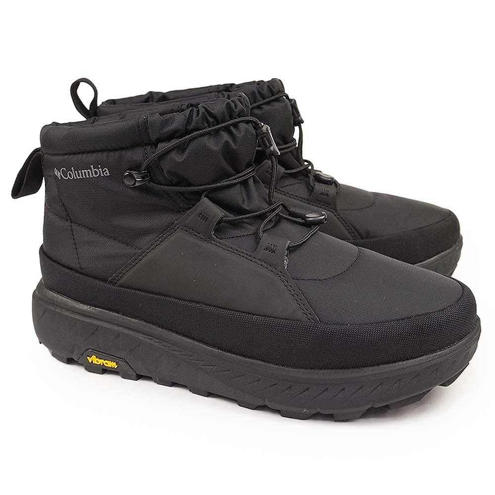 Columbia Yellowtail Shorty Arctic Grip Size YU7827 Boots, Waterproof, Omni-Heat Infinity, 27.0cm, Black,