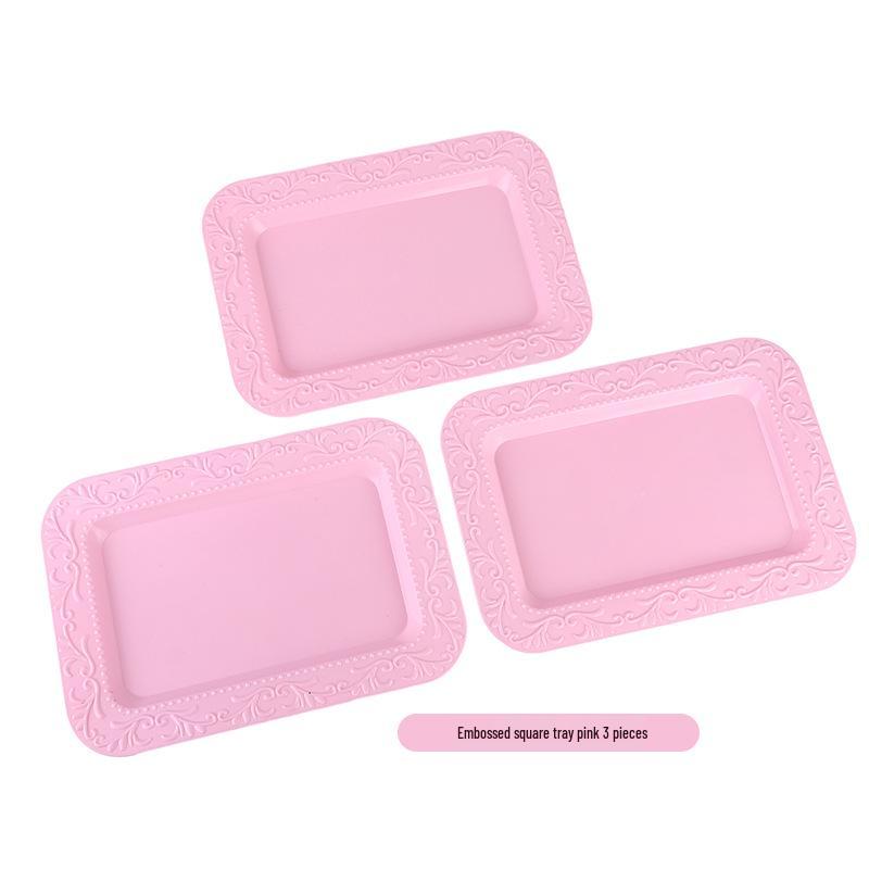 Trzypoziomowy europejski stojak na ciasto do popołudniowej herbaty - Kreatywna wielowarstwowa plastikowa taca na desery i talerz na owoce