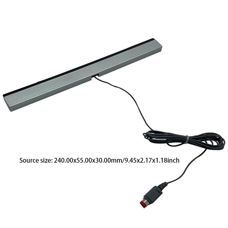 Wired Motion Sensor Receiver with Extension Cord Remote Infrared Ray IR Inductor Bar Wired Motion Sensor Bar for Nintendo Wii